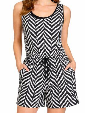 Double Click Sleeveless Shorts Romper